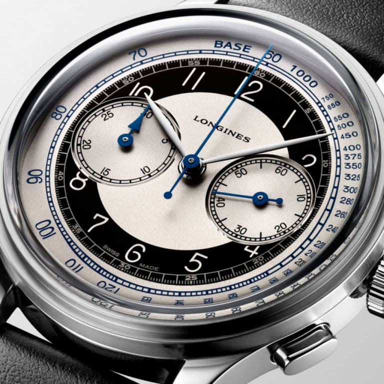 циферблат часов Longines Heritage Classic Tuxedo Chronograph
