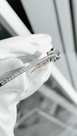 Браслет Chaumet Premiers Liens из белого золота 750 пробы с бриллиантами 0.65 карата