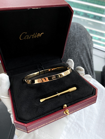 Браслет Cartier Love из желтого золота 17 размер