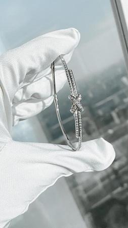 Браслет Chaumet Premiers Liens из белого золота 750 пробы с бриллиантами 0.65 карата