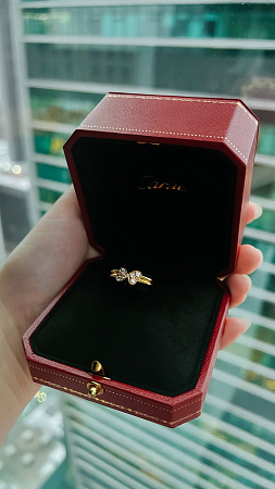 Кольцо Cartier Love Heart из желтого золота 16(50) размера