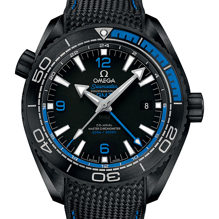 Часы Omega Seamaster Planet Ocean 600m Co-Axial Master Chronometer GMT Deep Black 215.92.46.22.01.002