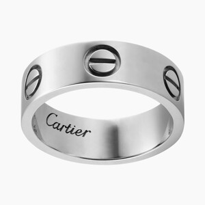 Кольцо Cartier Love из платины размеры: 15.25(48), 16(50), 16.25(51), 16.5(52), 16.75(53), 17(54),17.25(55), 20(63)
