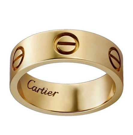 Кольцо Cartier Love из желтого золота размеры: 15.25(48), 15.5(49), 16(50), 16.25(51), 16.5(52),  17.5(55), 18(57)
