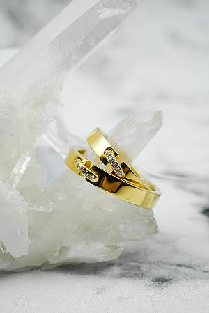 Кольцо Chaumet из желтого золота с бриллиантами 18.75 размер