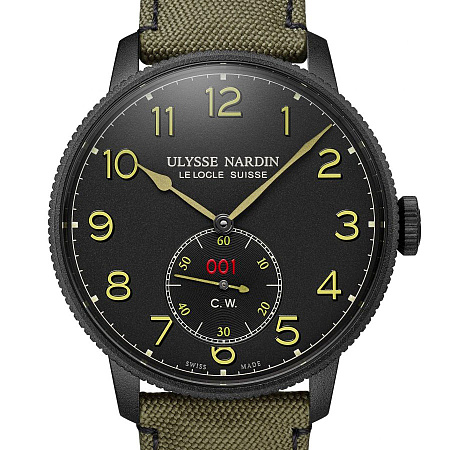 Часы Ulysse Nardin Marine Torpilleur Military 44 1183-320LE/Black