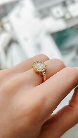 Кольцо Chopard Happy Diamonds из желтого золота с бриллиантами 0.28 карата 16.25 размер