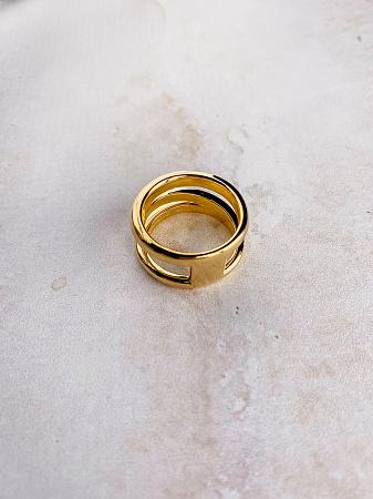 Кольцо Tiffany&Co из желтого золота 17.75 размер