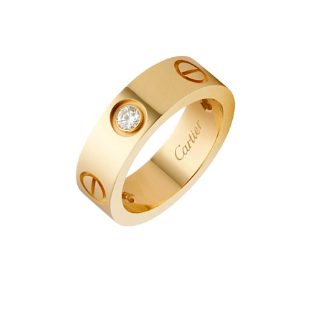 Кольцо Cartier Love из желтого золота с бриллиантами 16(52) размер