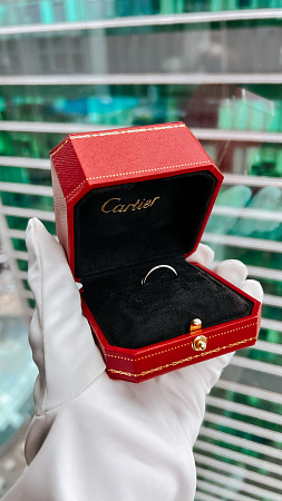 Обручальное кольцо Cartier из платины 16.75(53) размер